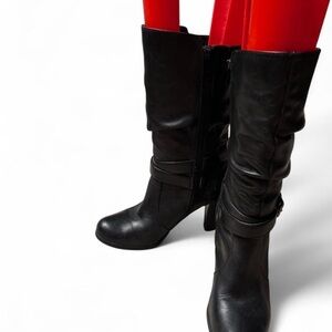 Kelly & Katie Black Heeled Boots